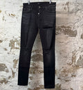 Amiri Distressed Faded Black Denim Jeans Sz 32