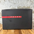 Prada Americas Cup Black Rubber Grey Sneaker Sz 9 (42)