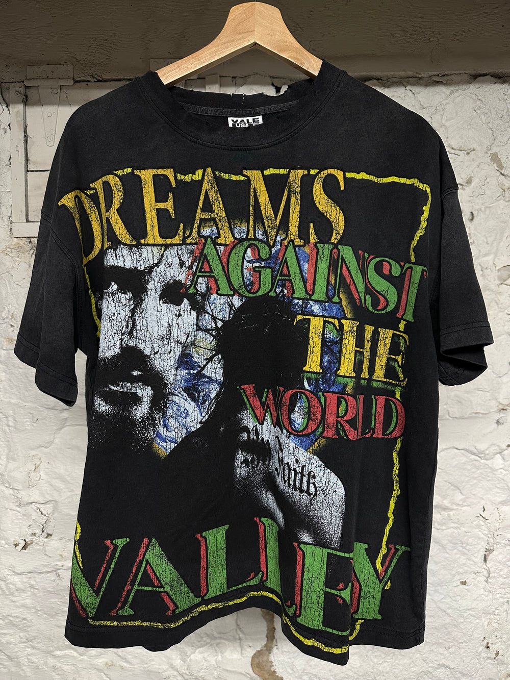 Vale Against The World Black T-Shirt Sz S