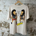 Saint Michael Bape Heaven and Hell White T-Shirt Sz S