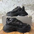 Balenciaga Triple S Spellout Black Sneaker Sz 7 (40)