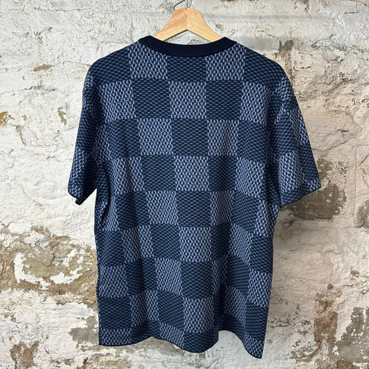 Louis Vuitton Crystal Patch Blue Damier T-Shirt Sz M