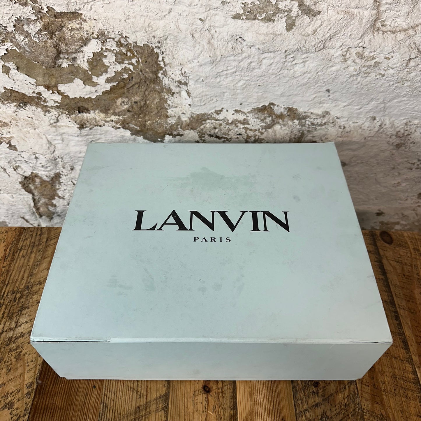 Lanvin Curb Brown Lace Tan Beige Sneaker Sz 9 (42)