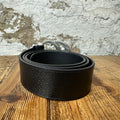Gucci Silver GG Black Leather Belt Sz (90/36) W/ Box