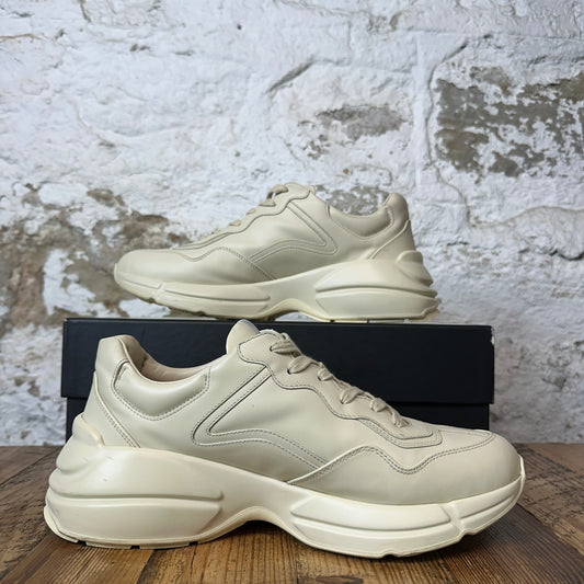 Gucci Rhyton Red Logo Cream Sneaker Sz 9
