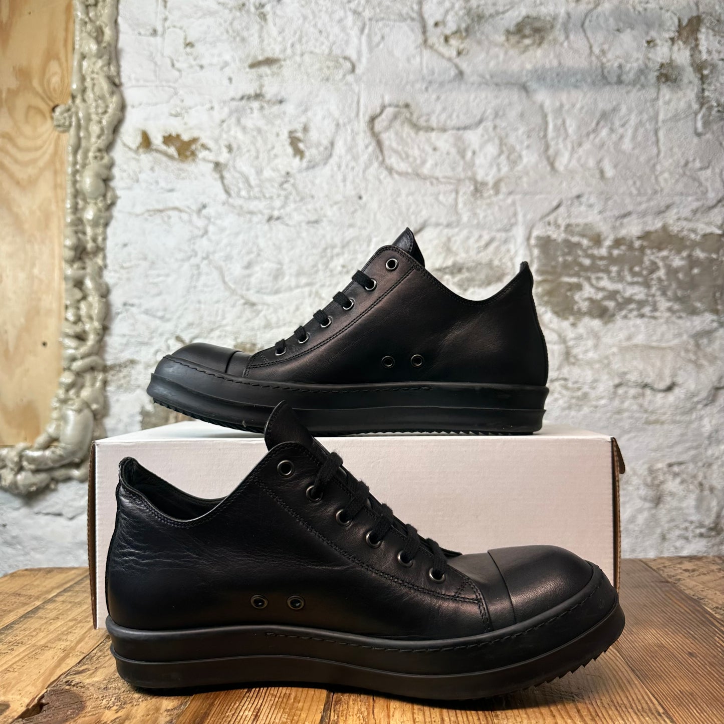 Rick Owens Triple Black Sneaker Sz 9 (42)