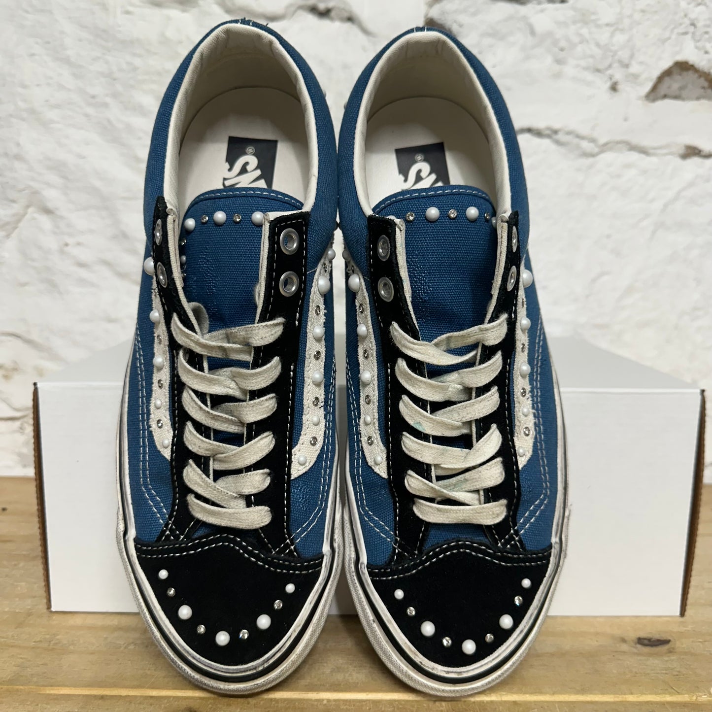 Vans LX Old Skool 36 Pearlized Black Navy Sz 10
