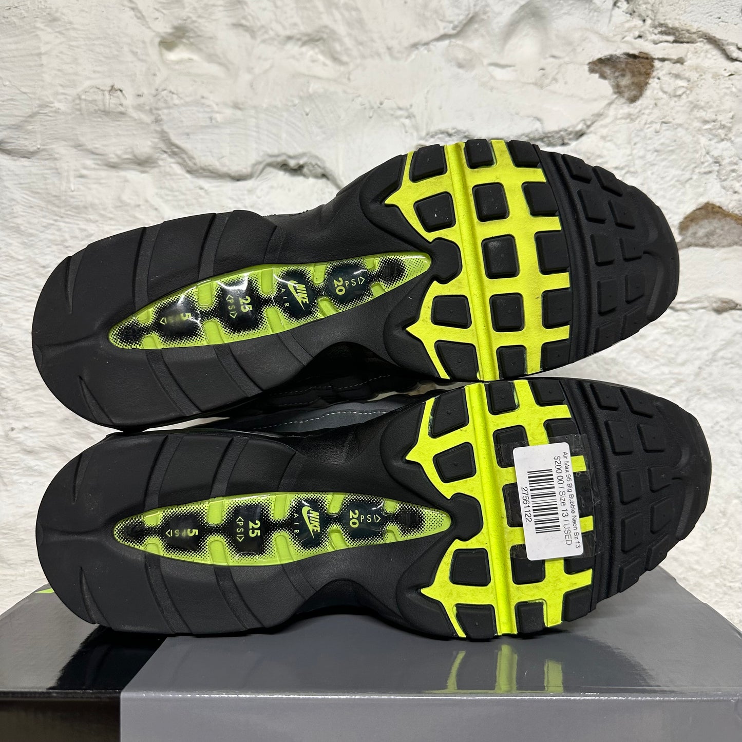 Nike Air Max 95 Big Bubble Neon Sz 13