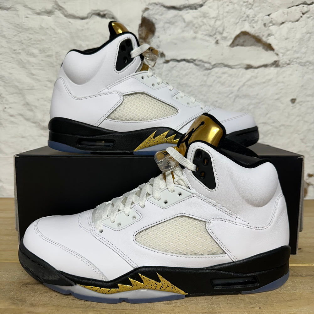 Air Jordan 5 Gold Medal Sz 10.5 DS