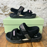 Off White Black Strap Sandal Sz 6.5 (39) DS