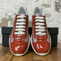 Prada Americas Cup Rame Patent Sneaker Sz 8 DS