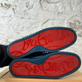 Christian Louboutin High Marine Blue Spike Sneaker Sz 11 (44)