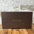 Gucci Embossed GG White Monogram Web Sneaker Sz 8