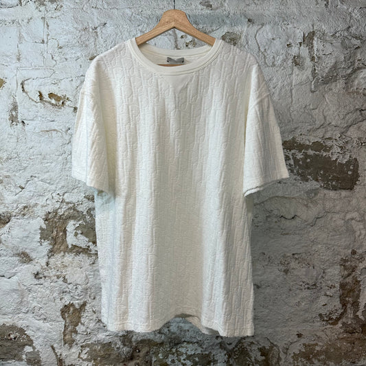 Dior White Monogram Towel T-shirt Sz XL