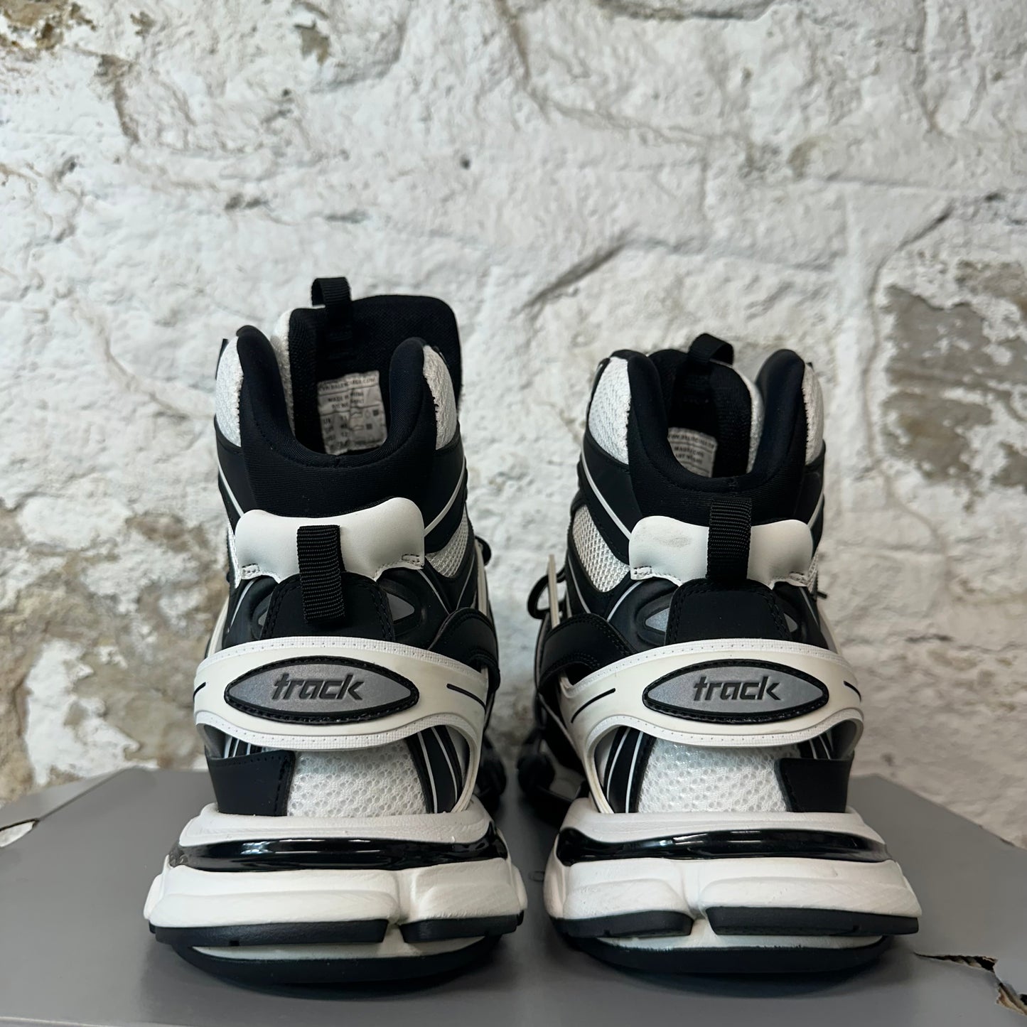 Balenciaga High Track Runner Black White Sneaker Sz 12 (45)