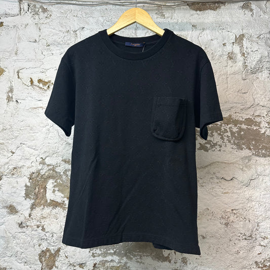 Louis Vuitton Black Monogram Pocket T-shirt Sz S