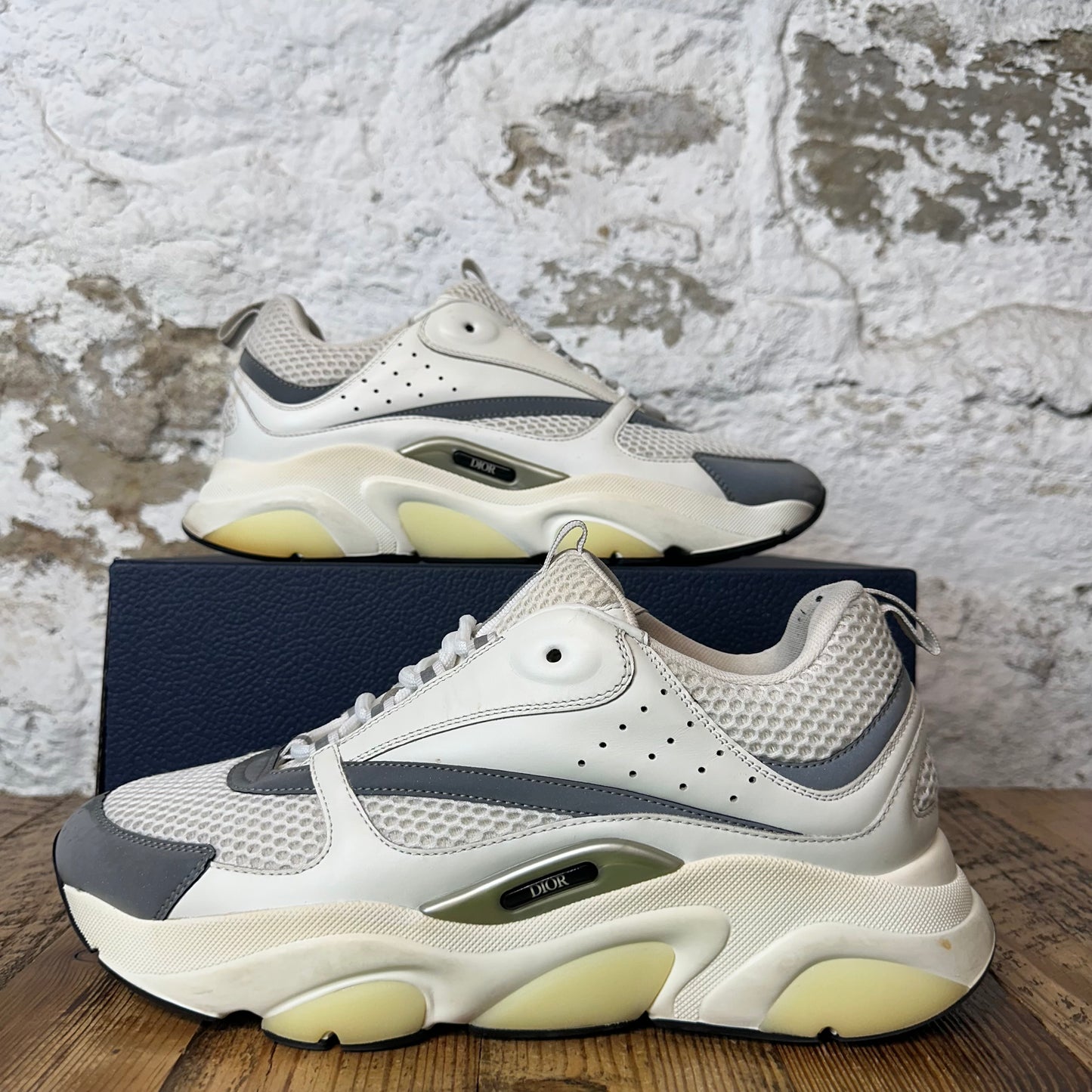 Dior B22 White Grey 3M Sneaker Sz 11 (44)