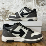 Off White Out Of Office Gray Black White Sneaker Sz 6.5 (39)