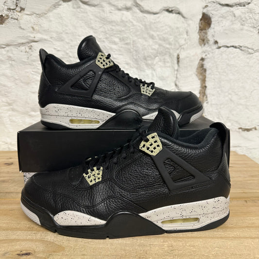 Air Jordan 4 Black Oreo Sz 12