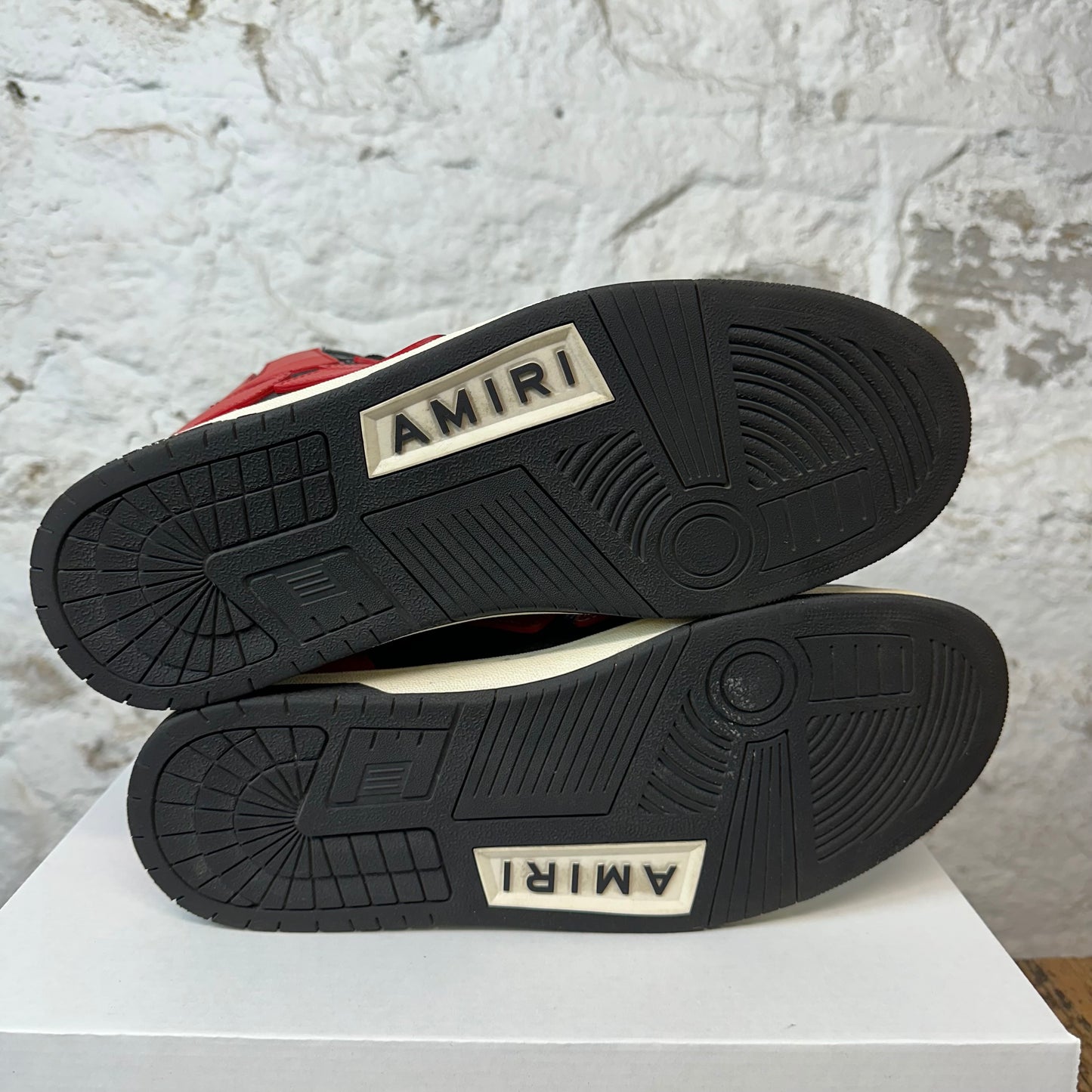 Amiri Red Skeleton Black High Sneaker Sz 13 (46) No Box