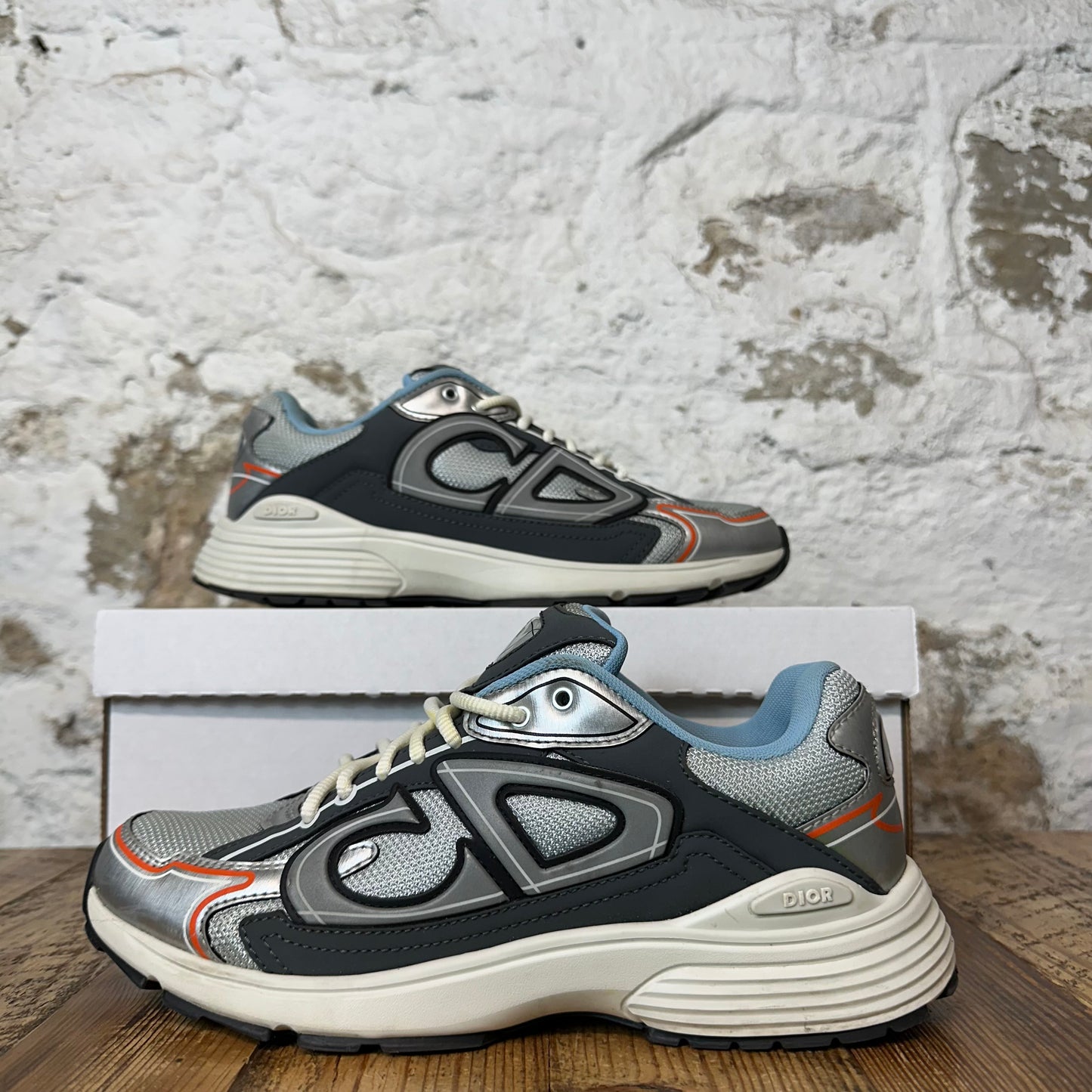 Dior B30 Blue Grey Silver Black Sneaker Sz 8 (41)