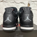 Air Jordan 4 Black Canvas Sz 11