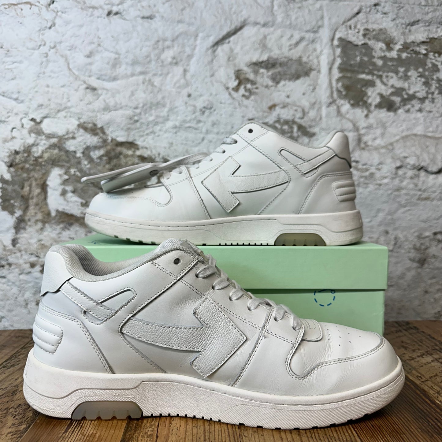 Off-White Out Of Office White Gum Sneaker Sz 12 (45)