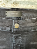 Amiri MX1 Black White Woven Black Denim Jeans Sz 34