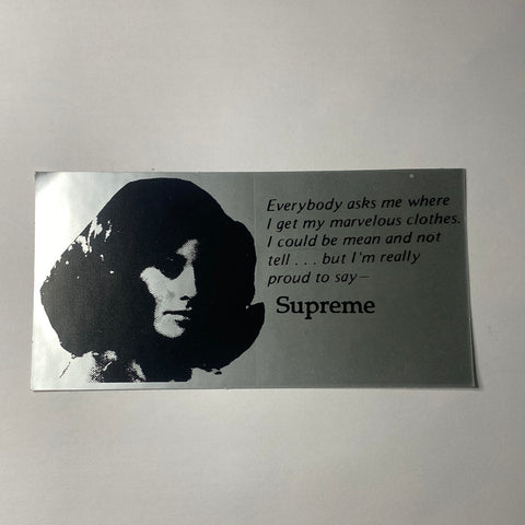 Supreme Mean “Everybody Asks Me” Sticker