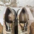 Burberry Ramsey Tan Plaid Grey Sneaker Sz 13 (46)