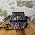 Versace La Greca Coated Canvas Mini Bucket Bag