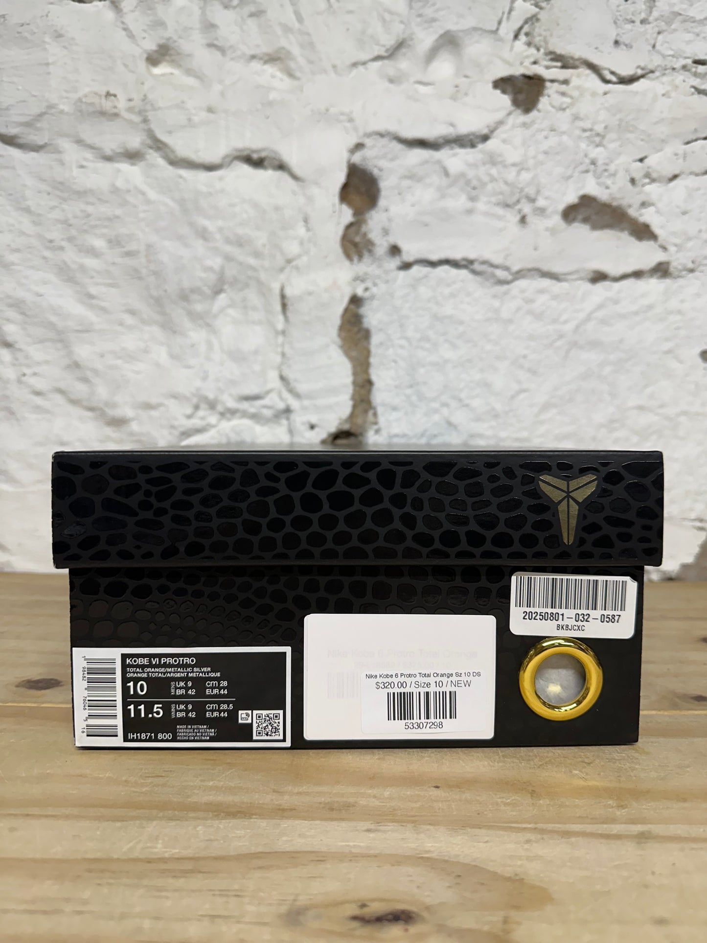 Nike Kobe 6 Protro Total Orange Sz 10 DS