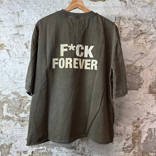 Bottega Desires Sex Sells Olive Green T-Shirt Sz L