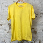 Marni Red Spellout Yellow T-shirt Sz (46) DS
