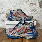 Balenciaga Runner Silver Red Blue Sneaker Sz 8 (41) No Box