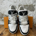 Louis Vuitton Black White Trainer Sneaker Sz 8.5 (7LV)