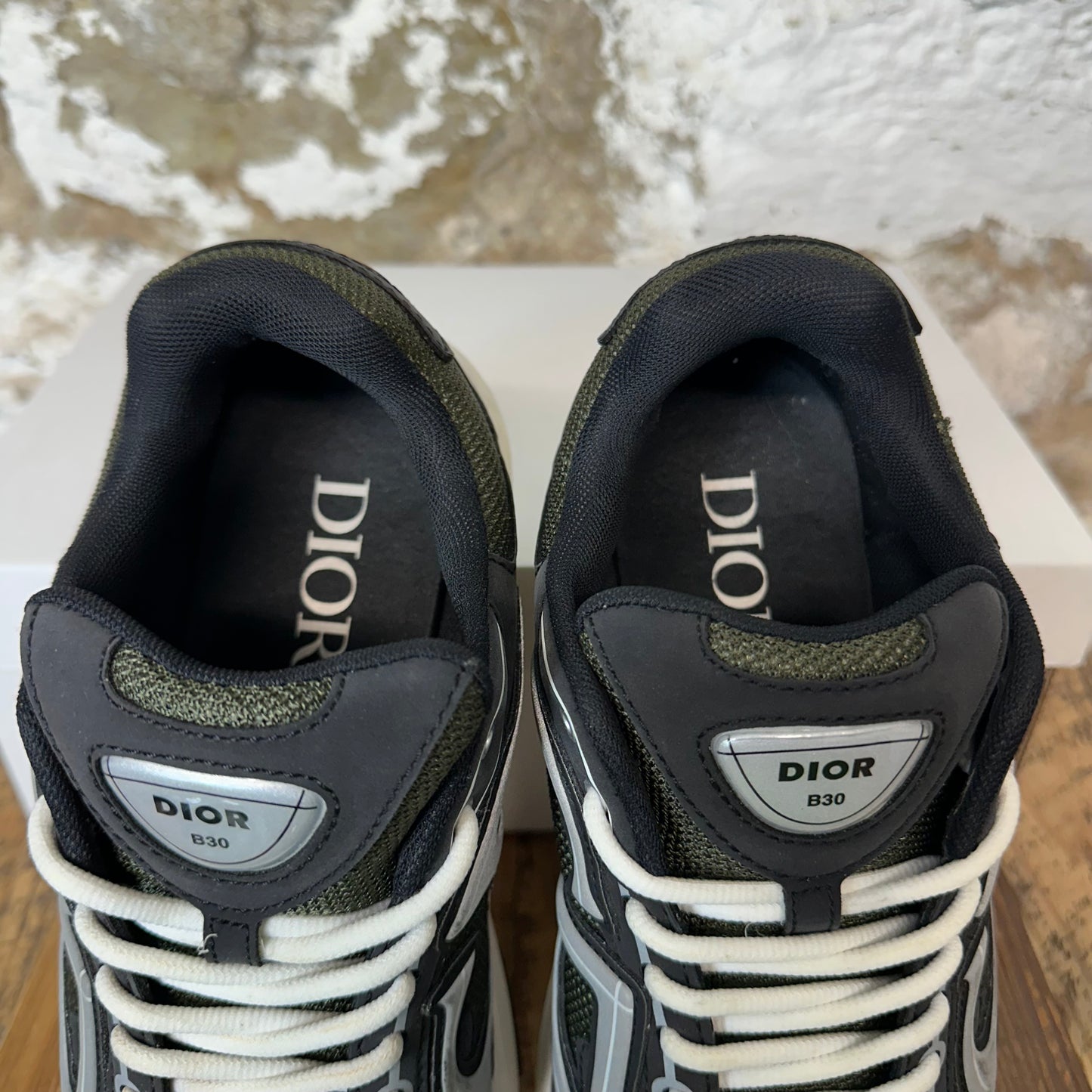 Dior B30 Green Black Grey Sneaker Sz 8 (41)