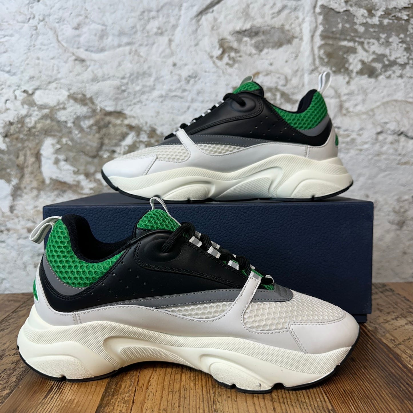 Dior B22 Green Black White Sneaker Sz 7 (40)