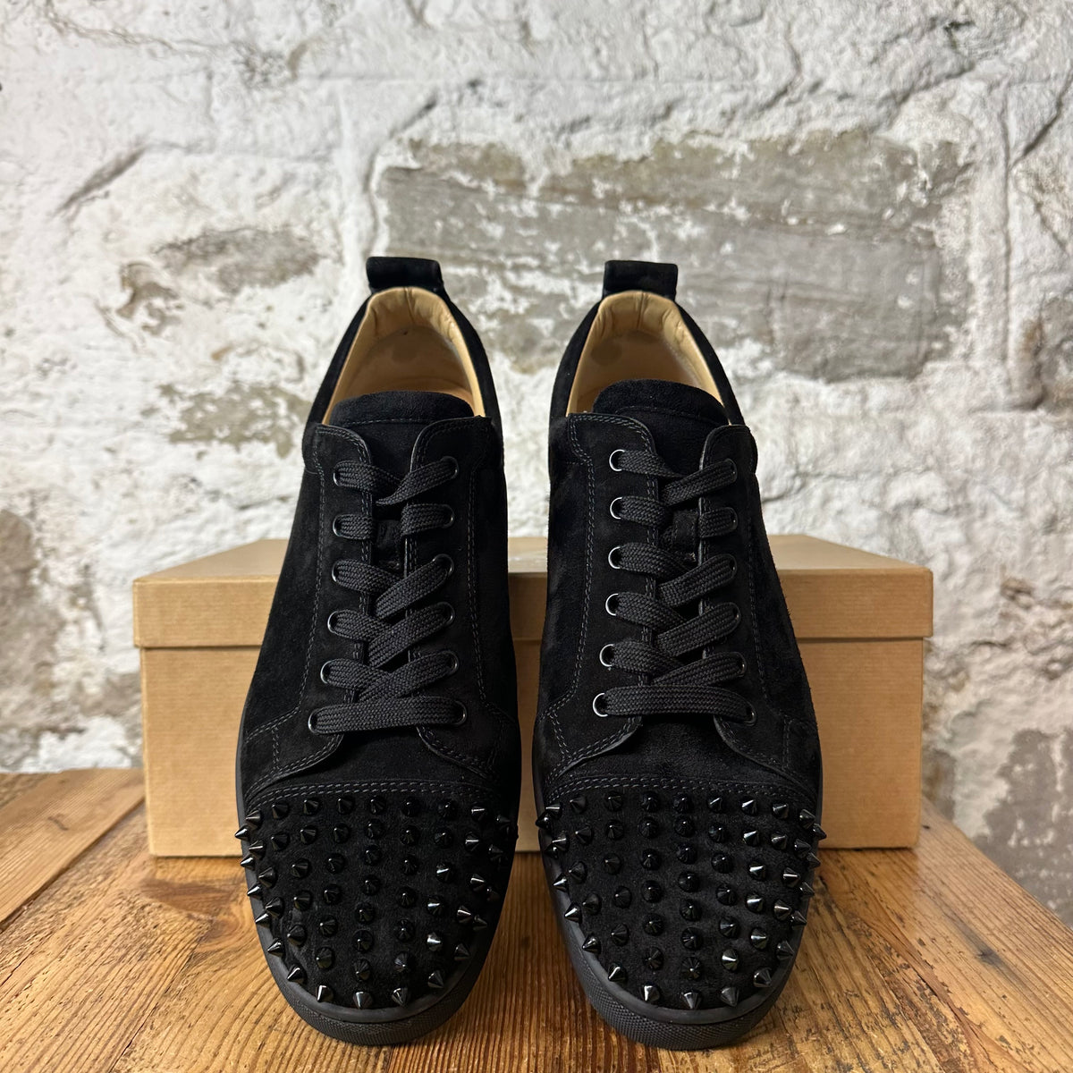 Christian Louboutin Triple Black Spike Sneaker Sz 11 (44)