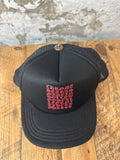 Chrome Hearts Eye Chart Black Trucker Hat