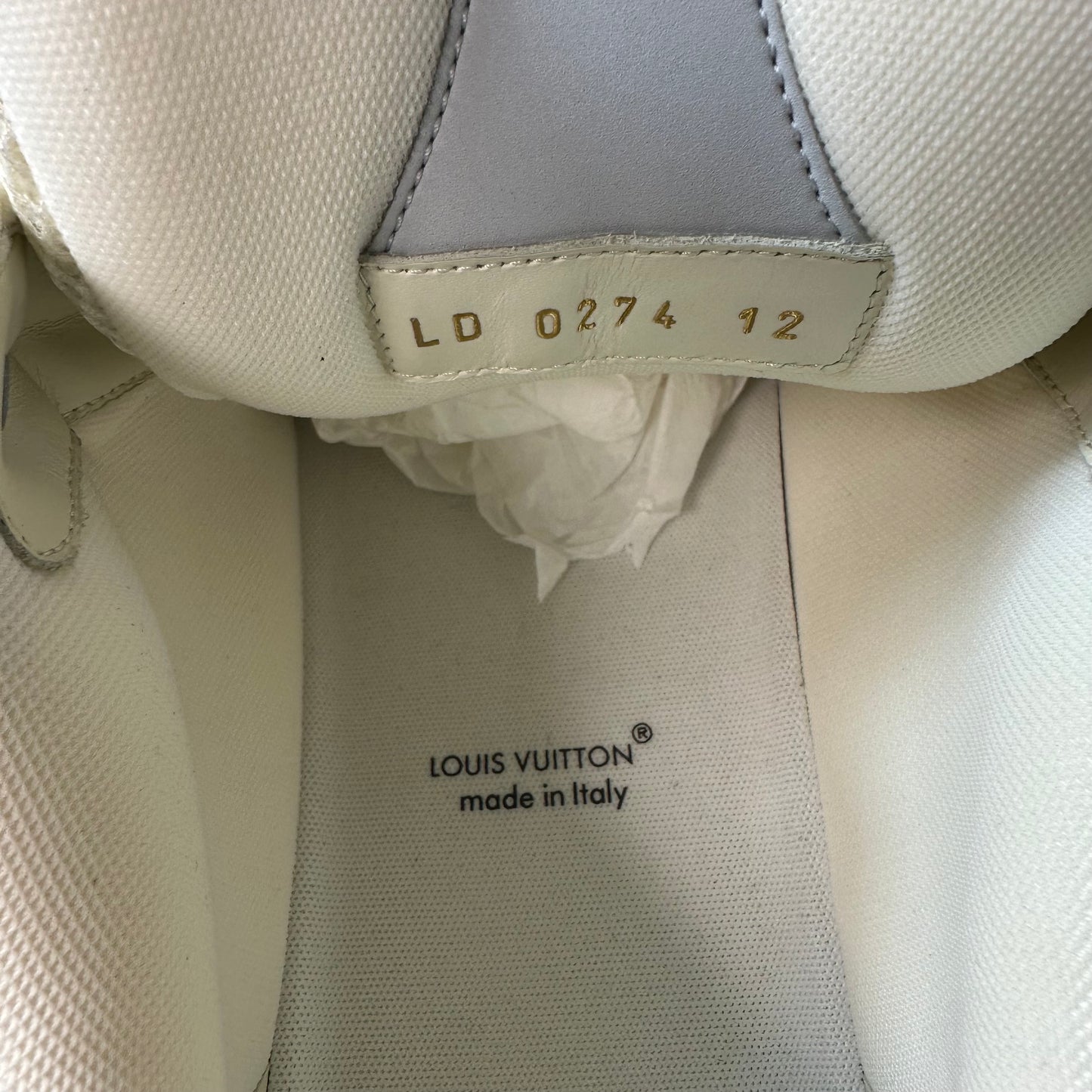 Louis Vuitton Grey White Skate Sneaker Sz 13.5 (12LV)