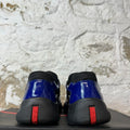 Prada Americas Cup Blue Patent Black Sneaker Sz 9.5