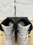 Air Jordan 1 Mid Brown Blue Grey Sz 8