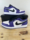 Air Jordan 1 Low Court Purple White Sz 12 DS