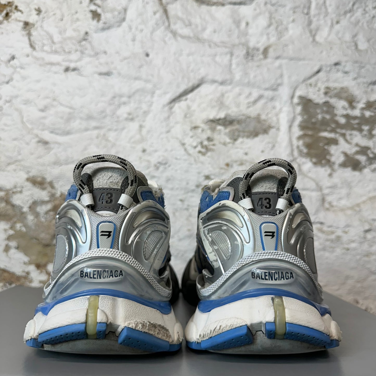 Balenciaga Runner Worn Out Blue White Sneaker Sz 10 (43)