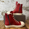 Rick Owens High Cardinal Red Milk Sneaker Sz 10 (43) DS