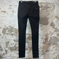 Amiri MX1 Black Paisley Black Denim Jeans Sz 28