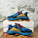 Balenciaga Triple S Blue Yellow Red Sz 10 (43)