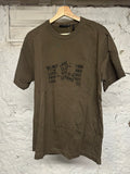 Helmut Lang 1986 Olive Brown T Shirt Sz M