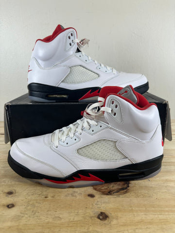 Air Jordan 5 Fire Red Silver Tongue (2020) Sz 14 DS